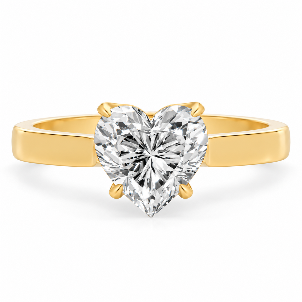 heart, yellow gold