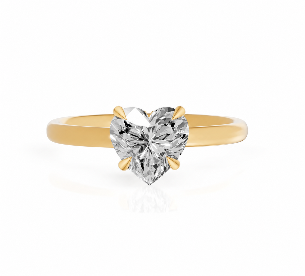 heart, yellow gold