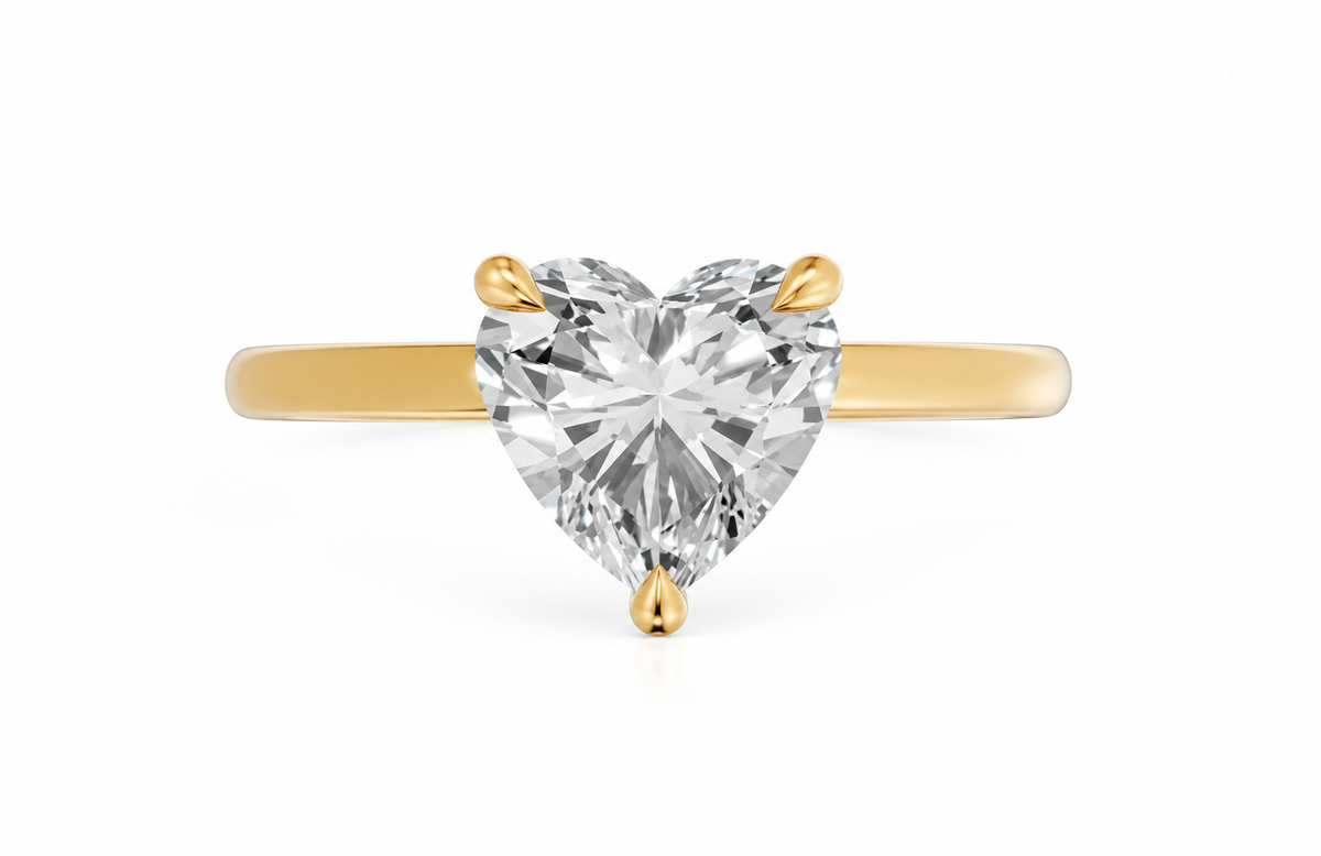 heart, yellow gold
