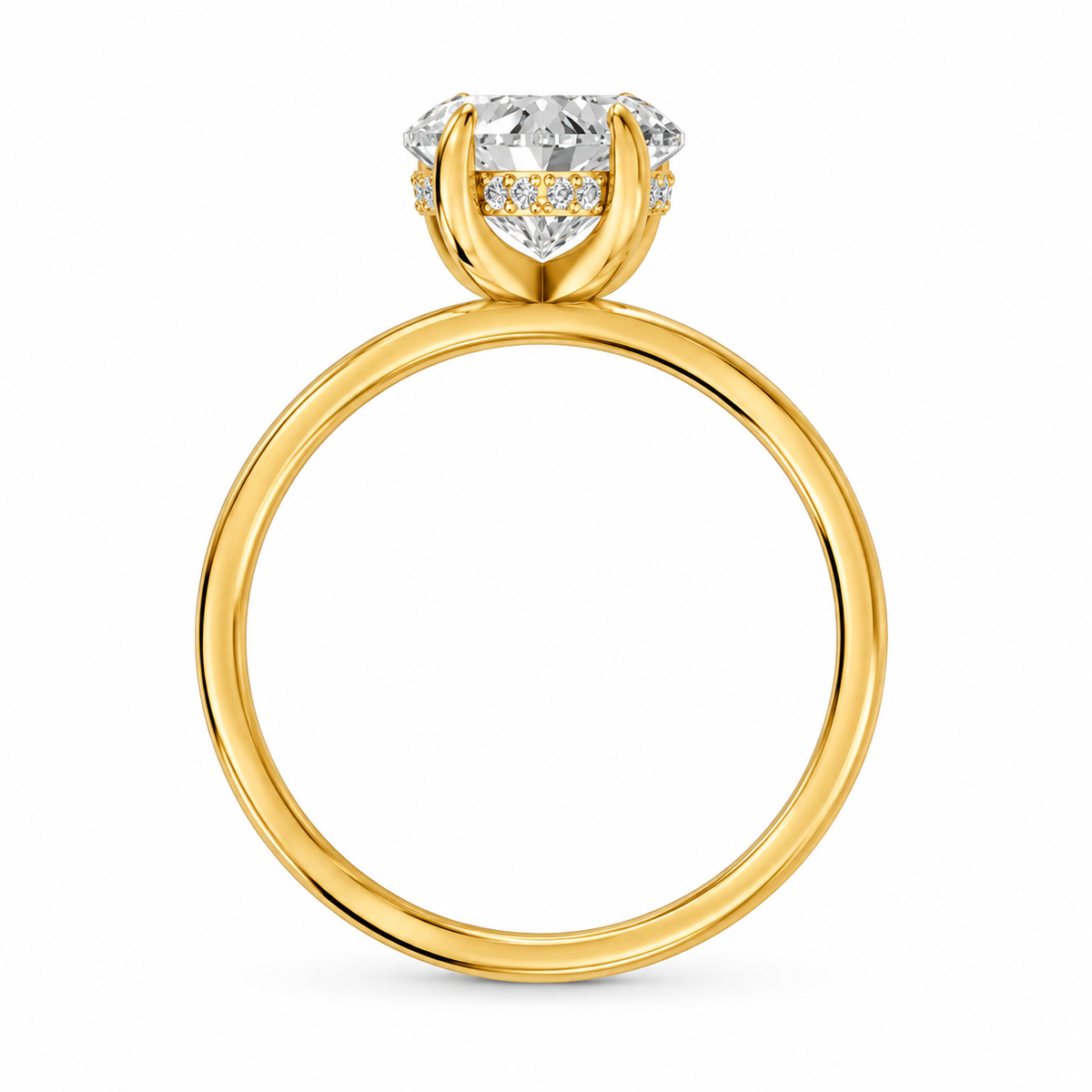 heart, yellow gold