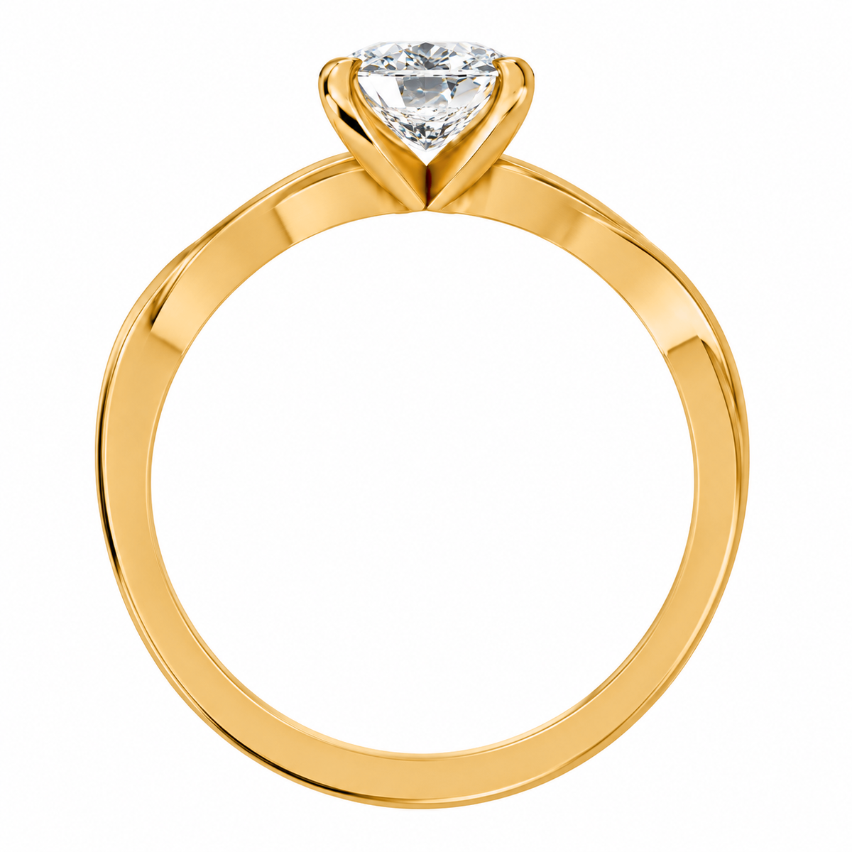 heart, yellow gold