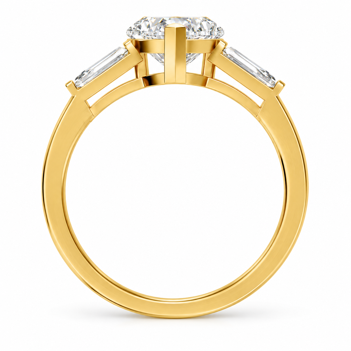 heart, yellow gold