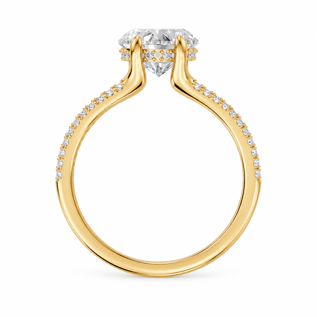 heart, yellow gold