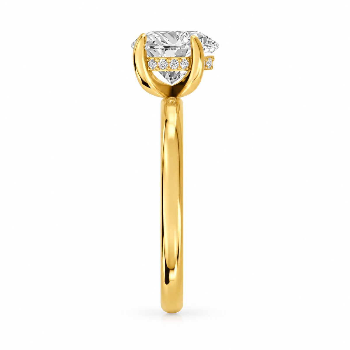 heart, yellow gold