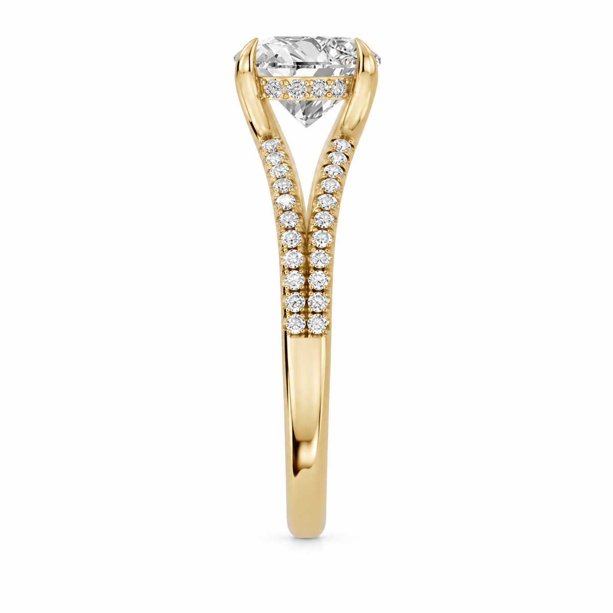 heart, yellow gold