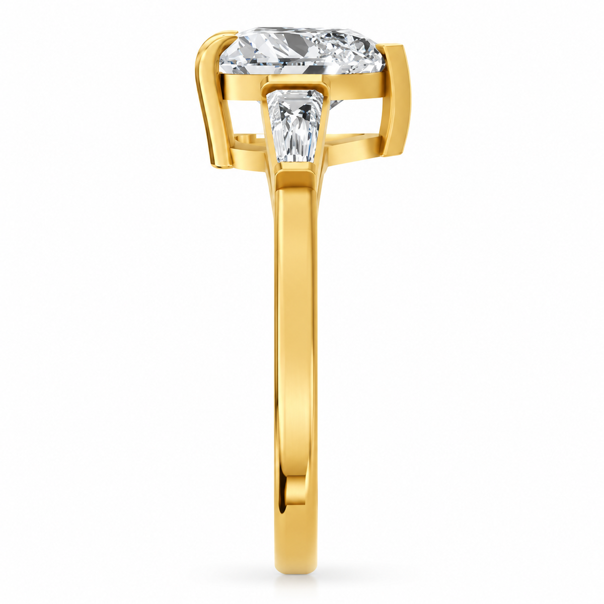 heart, yellow gold