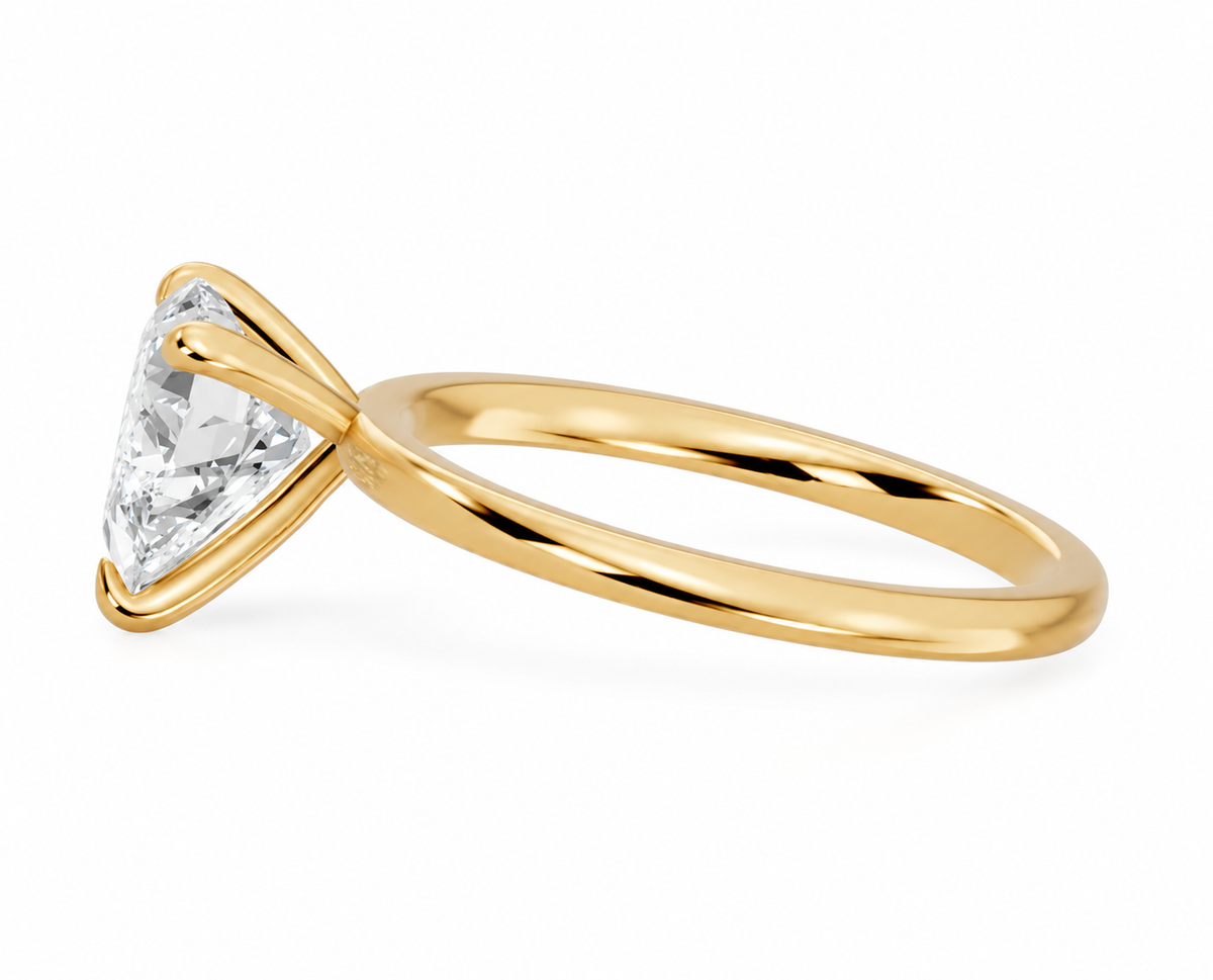 heart, yellow gold