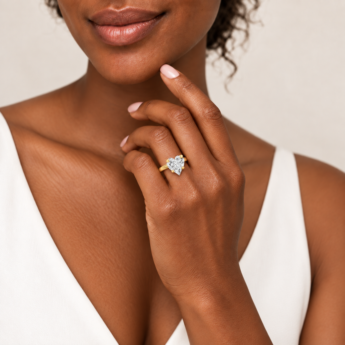 heart, yellow gold