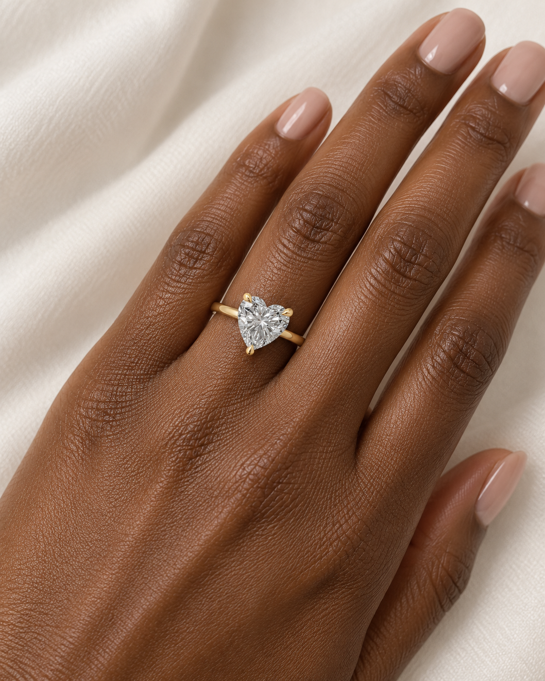 heart, yellow gold