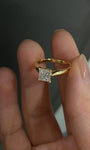 Warm Radiance Laboratory-grown diamond ring