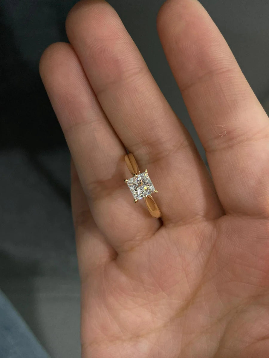 Warm Radiance Laboratory-grown diamond ring