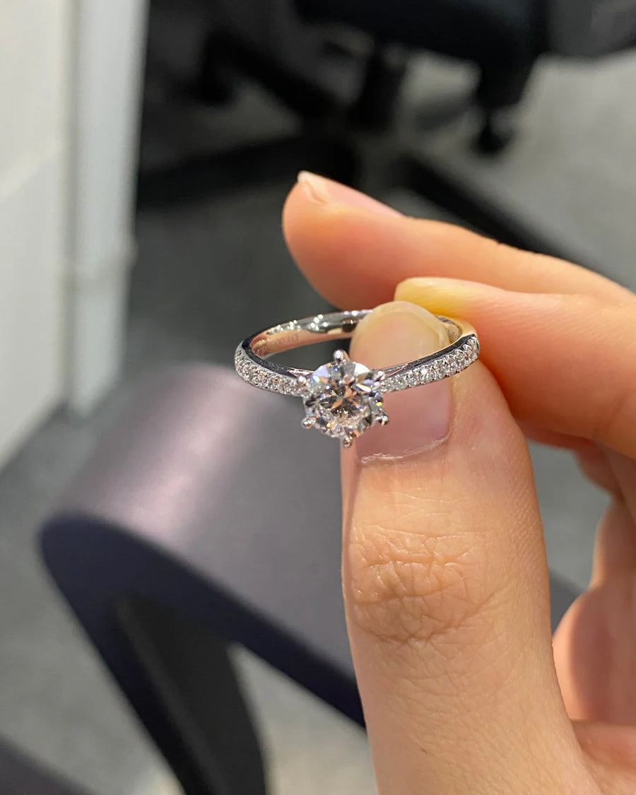 True Love Radiance Round Brilliant Cut Lab-Grown Diamond Ring