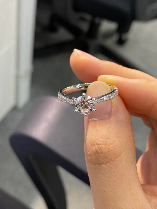 True Love Radiance Round Brilliant Cut Lab-Grown Diamond Ring