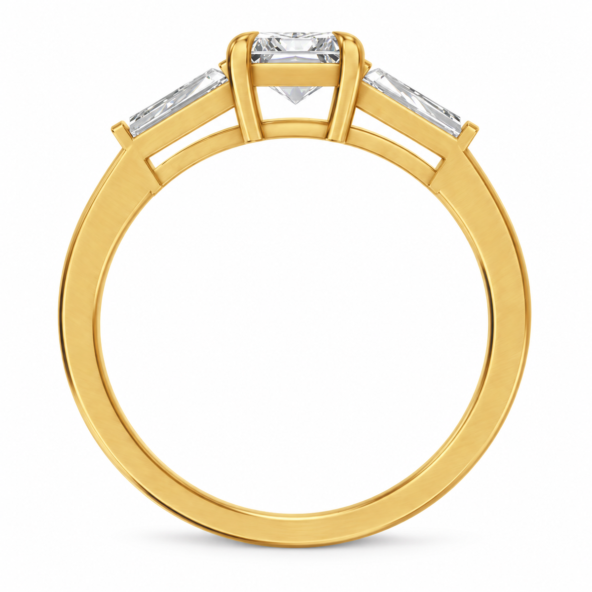 radiant, yellow gold