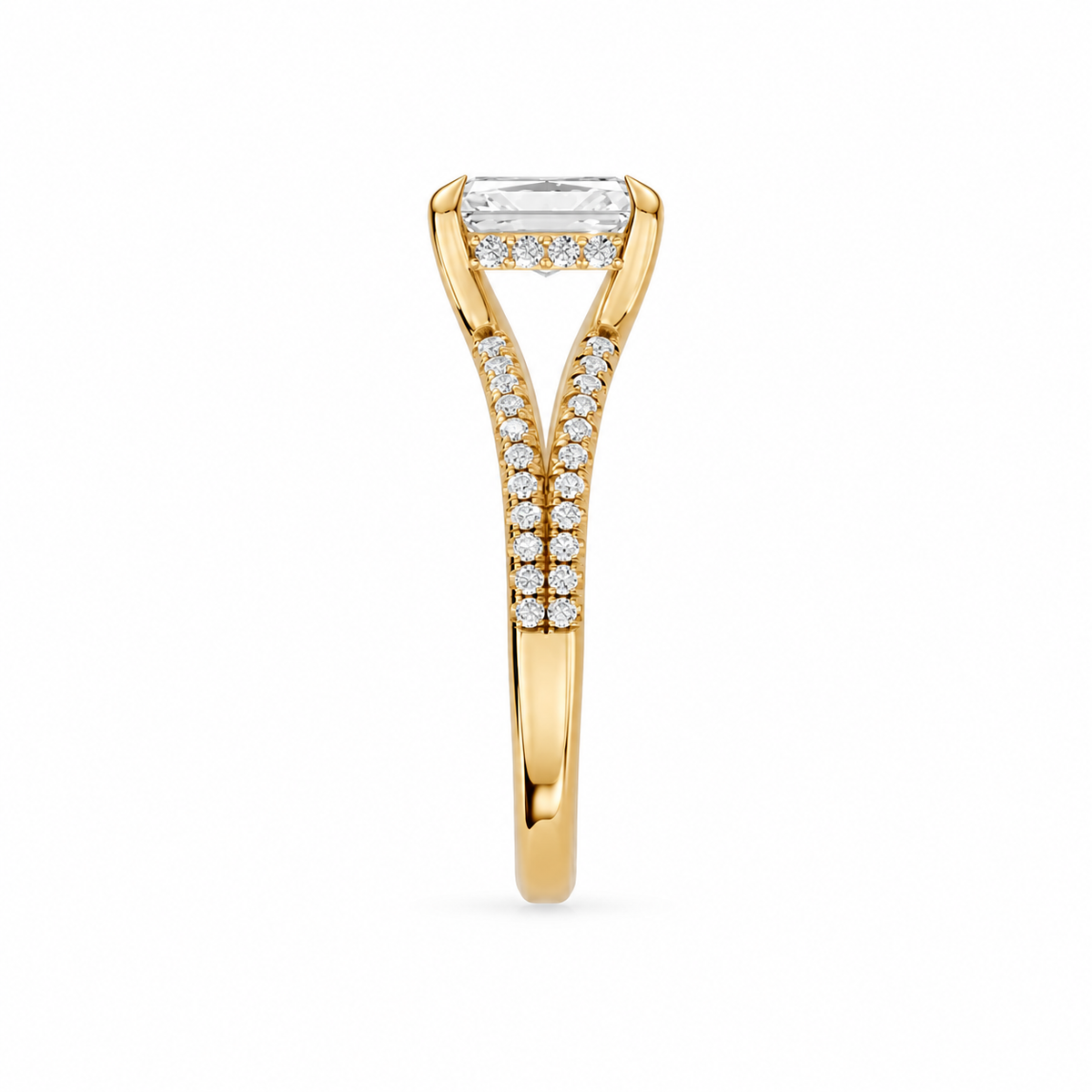 radiant, yellow gold