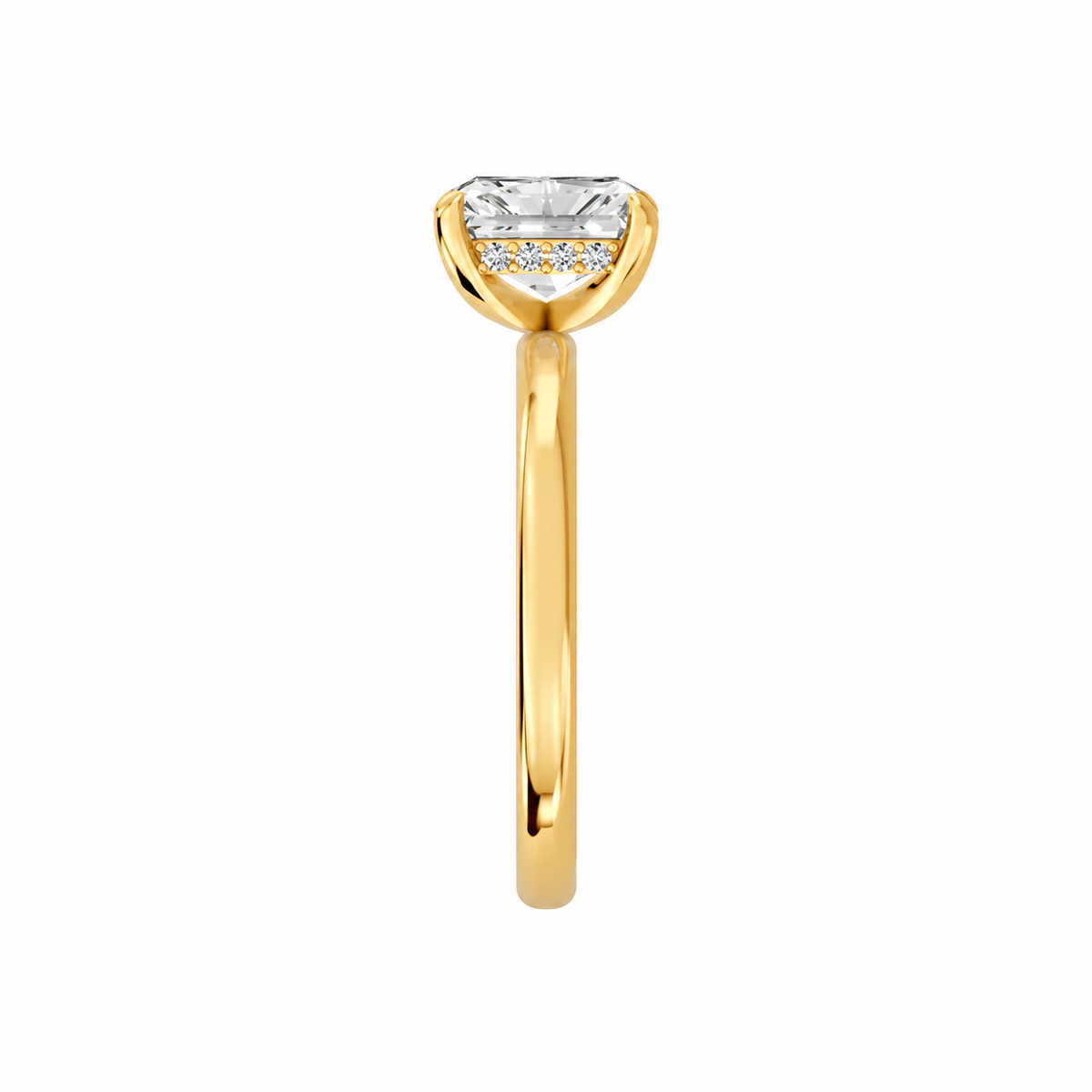 radiant, yellow gold