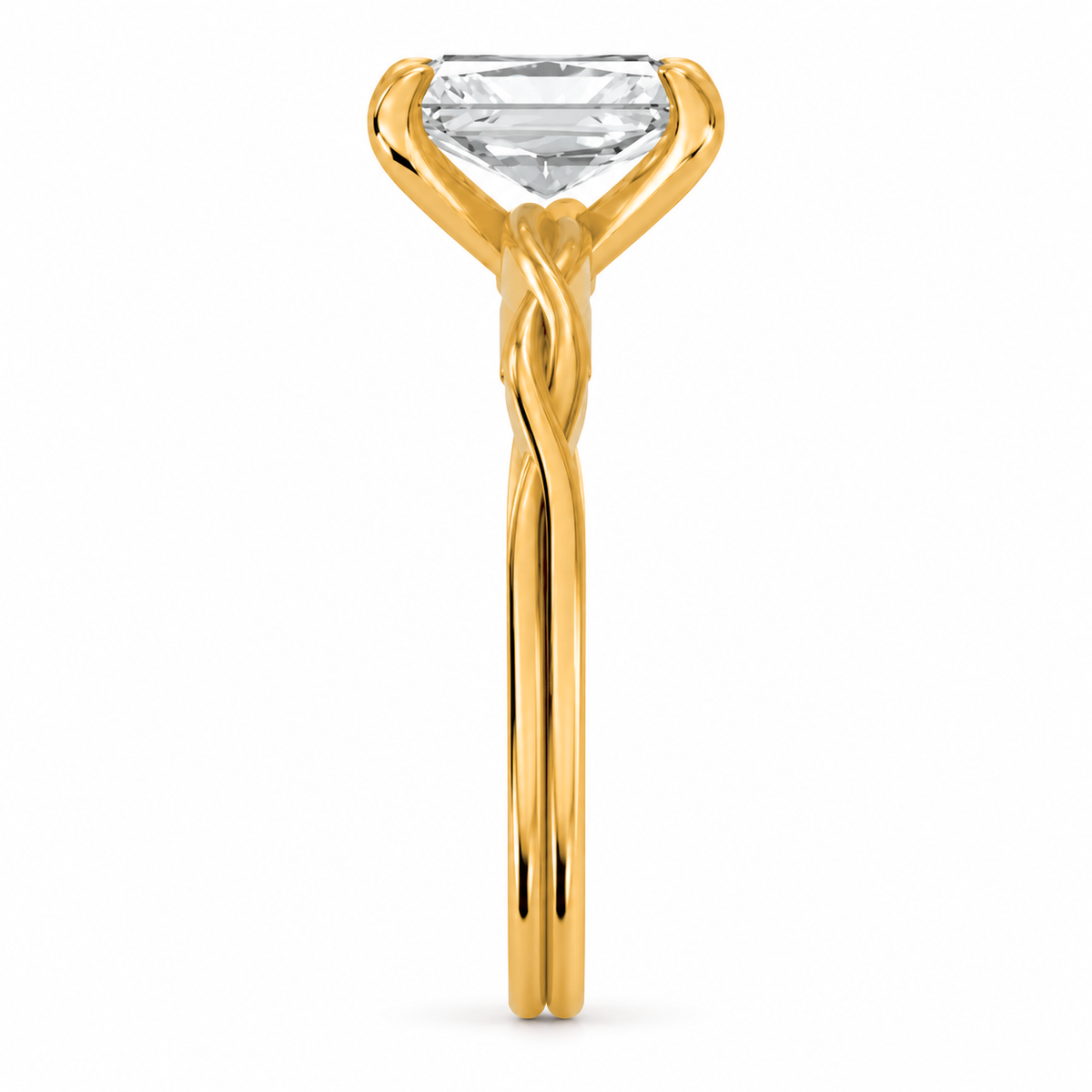 radiant, yellow gold