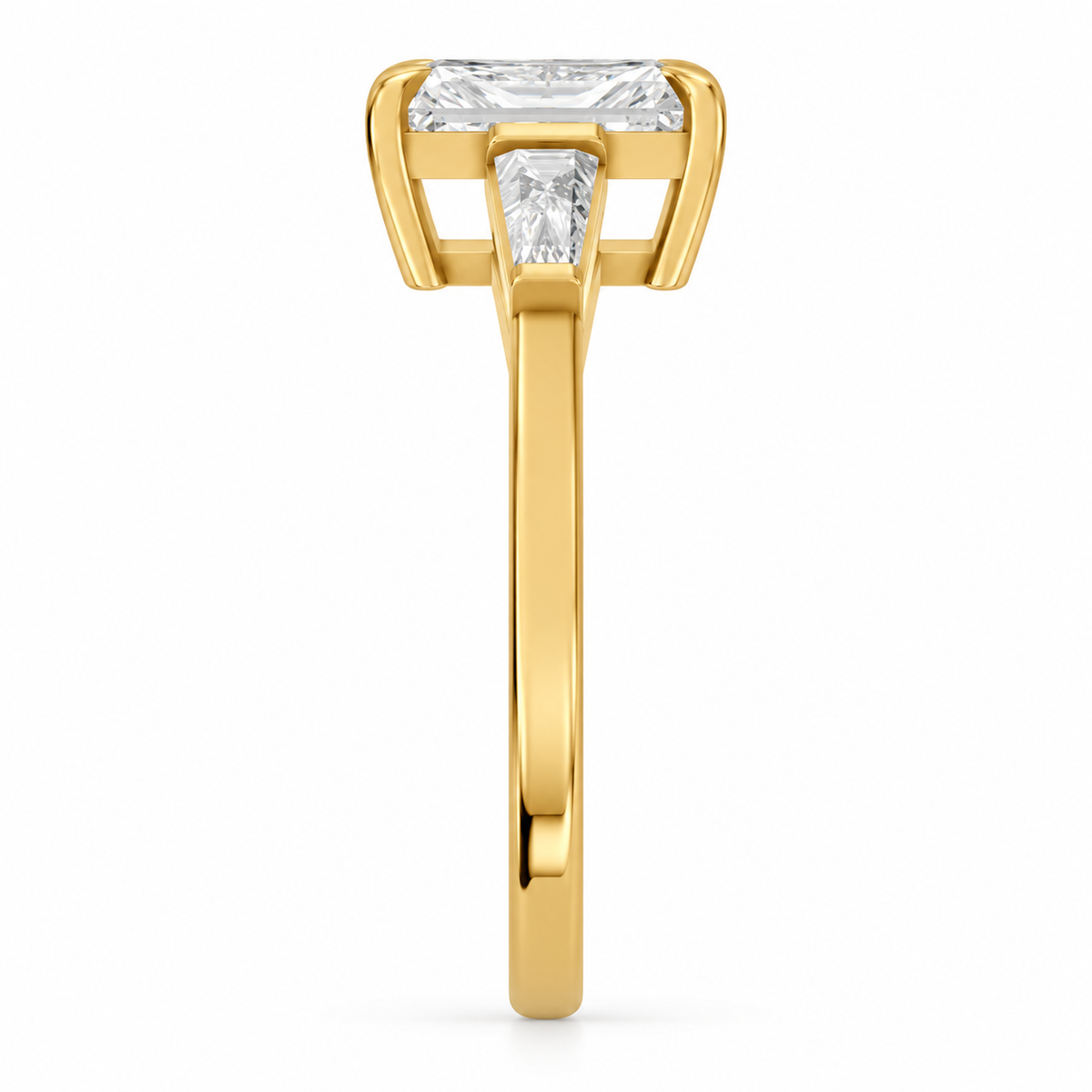 radiant, yellow gold